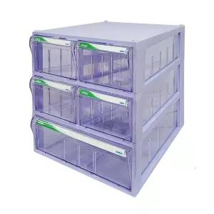 [국내생산 완제품] 모아이샵 투명수납함 특대형 707 다용도수납함 책상 소품 정리함 부품보관함 서랍형 서랍식 부품박스 부품함 멀티박스