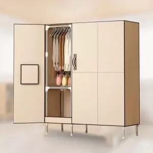 [하프클럽/로아리빙]조립식 비키니옷장 원룸 DIY 자취 여닫이 옷걸이행거