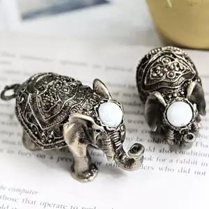 J코끼리 진주2P 신주 장식소품개업선물 엔틱품 카페품 거실품 침실품 인테리어품 콘솔품 장식품 메탈 메탈