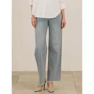 [아웃도어스/막스까르띠지오]큐빅 데님 팬츠