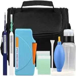 FC SC ST LC MU 커넥터용 광섬유 청소 키트 도구 1.25mm/2.5mm 펜 청소용 물티슈(MK-200)