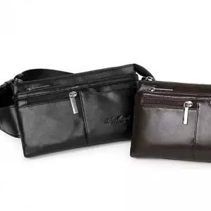 남성용 휴대 가죽 허리쌕 고급형 웨이스트백 힙색백