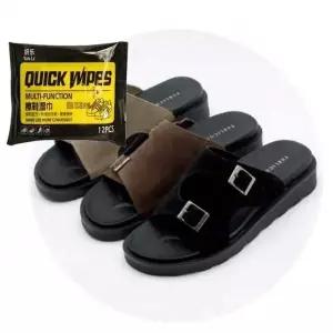 남성용 버클 실내 슬리퍼 오피스 신발 클리닝 티슈