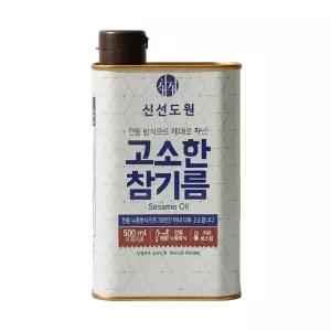 메가마트 신선도원 고소한 참기름 500mlx4입