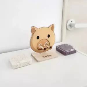 행운 복돼지 +찹쌀+팥 [액막이 돼지 명태 인형 개업 집들이 선물 무료각인