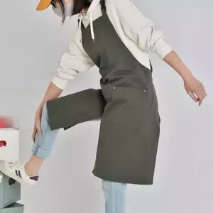 앞트임앞치마 h형 애견미용 공방 미술 교사 작업 앞치마