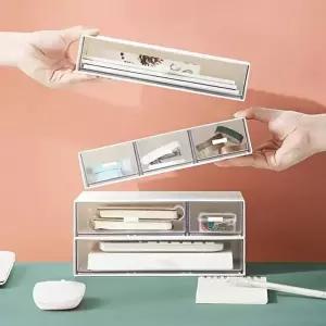 티백정리함 적층형 와이딩 미니 서랍함 데스크 정리함 수납 소품