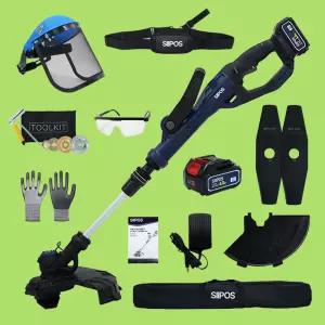 시포스 무선 예초기 전기 충전식 전동 풀세트 20V SI-GE20 배터리1개