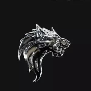 오토바이 엠블럼 스티커 자동차 데코 튜닝 늑대 크롬