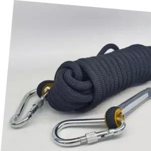 안전로프 캠핑 암벽 타프 초강력 2버클 자일 블랙 20M