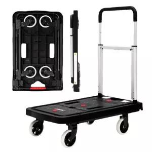 (정품) 로티홈시스 플랫폼 접이식 카트 일반형 실버 4바퀴 쇼핑 마트 핸드 손수레 FW-99F