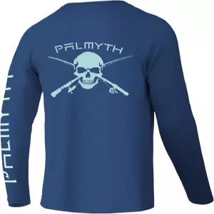 남성용 팔미스 낚시 셔츠 긴팔 UPF 50+ T 자외선 차단 티
