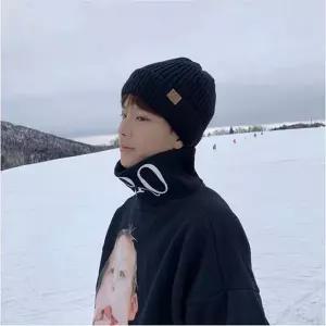 미리나들  데일리 비니 마블 융털기모 배색 ELM-232