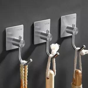 옷걸이 옷 매직 식 후크 주방 욕실 무타공 걸이 접착 붙이는 벽고리 접착식 다용도 J형