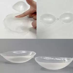 누드 브라 투명 접착 웨딩 실리콘 브라 이너웨어 여름 접착식 비키니