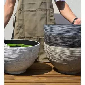 정원 대형 수반 화분 어항 조경 옹기 수경 모형 도자기 인조석 소형 지름35cm 플라스틱