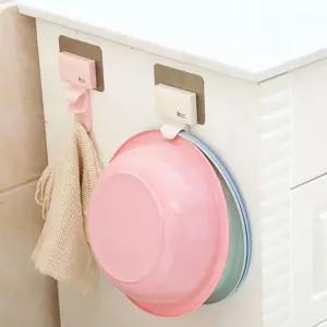 부착식 홀더 다용도 접착식 벽걸이 부착식 걸이 벽면 수납 대야걸이 벽걸이대 거치대 정리대 세수 욕실
