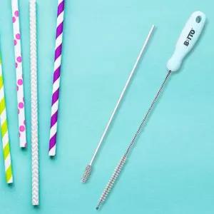 틈새 세척솔 주방 브러쉬 도구 빨대 청소 솔 스테인리스 실리콘 텀블러 음료 2종 물통 용품 좁은 뚜껑 물병