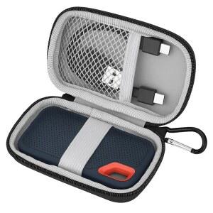 [미국배송] 샌디스크 익스트림 프로 / 휴대용 외장 SSD 500GB 1TB 2TB와 호환되는 에코마르 하드 케이스 - 소형 보호 비행 또는 야외 활동을 위한 부드러운 안감 소재 드라이브