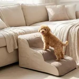 강아지 계단 논슬립 슬라이딩 애견 반려동물 계단 미끄럼 방지 3단