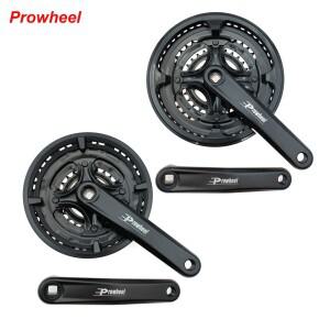 28/38/42/48T 7/8/9 속도 자전거 크랭크 셋 MTB 세트 170mm 치아 플레이트 사각형 구멍 스프로킷 부품