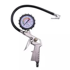 타이어 공기압 측정기 권총형 디지털 자동차 타이어 공기압 주입기 게이지 압력게이지 자전거 공업용 펌프