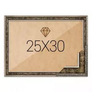 보석십자수액자 25x30 고급형 앤틱실버