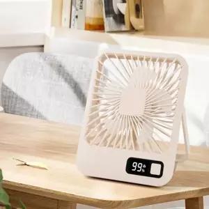 사무실 선풍기 충전식 무선 소형 탁상용 선풍기 책상 휴대용 접이식 저소음 야외용 풍속 강력 타입