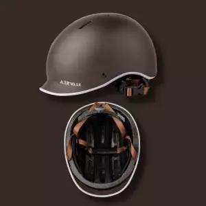 브라운 스케이트보드 자전거헬맷 킥보드 KC인증 헬멧