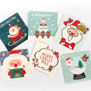 톡톡 크리스마스 3단 미니 카드 랜덤발송 G-C185 엽서 편지지