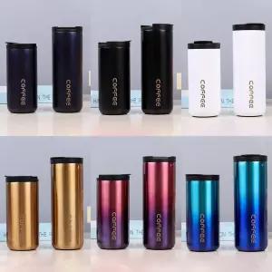 chrome 크롬 컬러 스텐 텀블러 350ml 500ml/보온/보냉/보온보냉/마호/마오/휴대용/갬핑/용/등산/낚시/야외