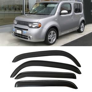 닛산 큐브 Z12 2009-2015 용 자동차 창 바이저 수정 액세서리 환기  레인 플로우 디플렉터