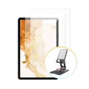 갤럭시탭S6 10.5 강화유리 필름 2매+회전 거치대