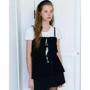 [국내백화점] 로엠)[NEW CAPSULE] 벨벳 리본 뷔스티에_RMBNF4CRTA