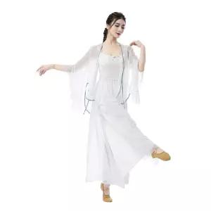 현대무용 상의 공연 고급 한국무용복 쉬폰 연습복 의상