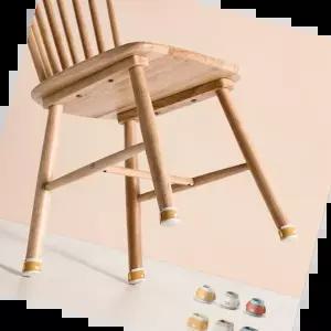 의자발 소음방지 의자캡 4개입 실리콘 가구패드 원형 사각형