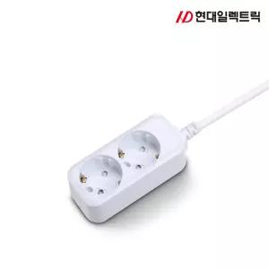 현대 일반 접지 멀티탭 2구 (16A) 멀티 콘센트