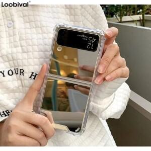 삼성 호환 Z 플립7 FE 플립6 Z플립 5 케이스 메이크업 미러  충격 방지 갤럭시 6 7 슬림 하드 커버