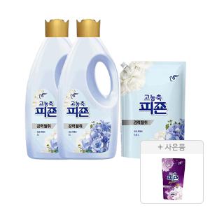고농축 피죤 오리지널 오션후레쉬 2L, 2개 + 오리지널  리필  1.6L, 1개 + 증정 (미스틱레인300ml,1개)