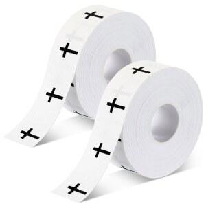 Halloscume 하키 테이프 2롤 크리스찬 크로스 그립 배트 15야드 다용도 접착 운동 용품, 정강이 가드 장비 아이스 스케이트 필드 축구 스포츠 선물