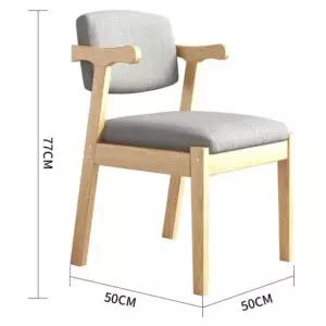 등받이 쿠션의자 체어 원목 바퀴 가죽 좌식 키높이방석 책상 인테리어 독서실 카페 매장용