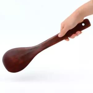 나무 조리도구 옻칠 대형 주걱 볶음요리 주걱