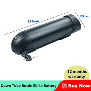 물병 다운 튜브 배터리, 36V, 48V, 10.4Ah, 11.6Ah, 250W, 500W 모터