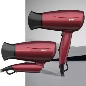 유닉스 이온 접이식 드라이기 1600W 3단 헤어드라이어