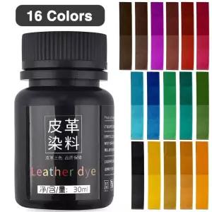 가죽염색약 페인트 복원제 30ml병 16색 가죽 착색 안료 염료 수리 차량용 좌석 가방 신발 운동화 스킨 케어