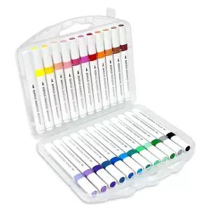 문교 아크릴 마카 24색 불투명/색칠/유리/색감/장식/꾸미기/목재/패브릭/플라스틱/섬유/드로잉/스케치/그림