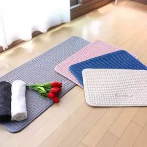 대형 주방 발매트 사이즈 현관 와플 패드 순면 매트 욕실