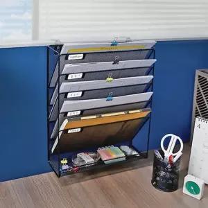 오피스 좁은 데스크 파티션걸이 서류보관 메탈선반 랙 정리 OFFISYS 오피스 파일 서류보관 책상 선반