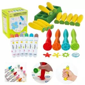 두돌 3살 4살 유아미술 마커 스탬프 도장 set 유치원생일선물 유아집콕놀이 장난감