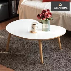 (벨라홈) 이지심플 테이블 원목화이트 피넛(CN9496) 미니테이블 공부상 밥상 책상 거실테이블